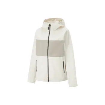 LiNing Fitness Series Trench Coat Women's Champagne White/Dusty Gray