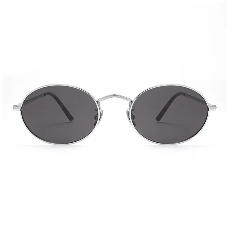 BOELEO Plate And Metal Oval Sunglasses Women's-4