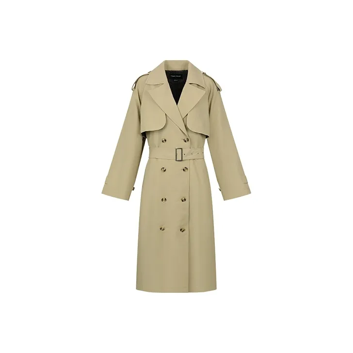 URBAN REVIVO Trench Coats Women's Light Khaki-0