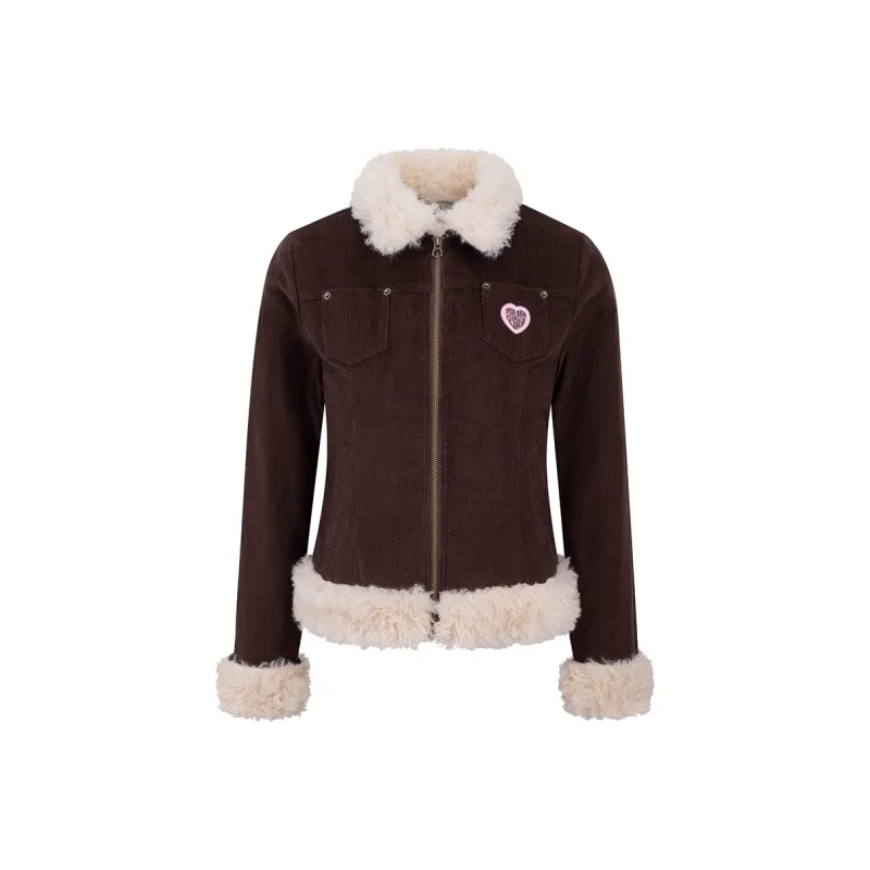 Ariseism Cropped Coats Women's Brown-0