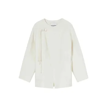 Orange Desire Coat Women's Coconut Milk White