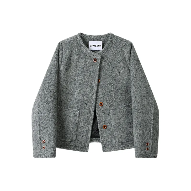 CIVICERA Cropped Coats Women's-2