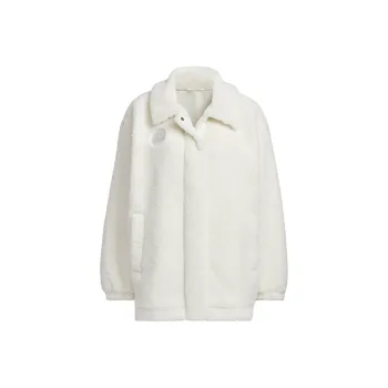 Adidas Lounge FW24 Velvet feel Coat Women's Jade White