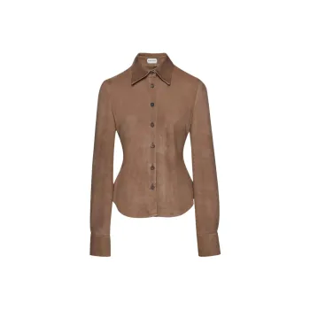 Magda Butrym Long Sleeved Curved Hem Shirt