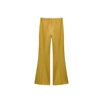 ZARA Casual Pants Women's Yellow Green