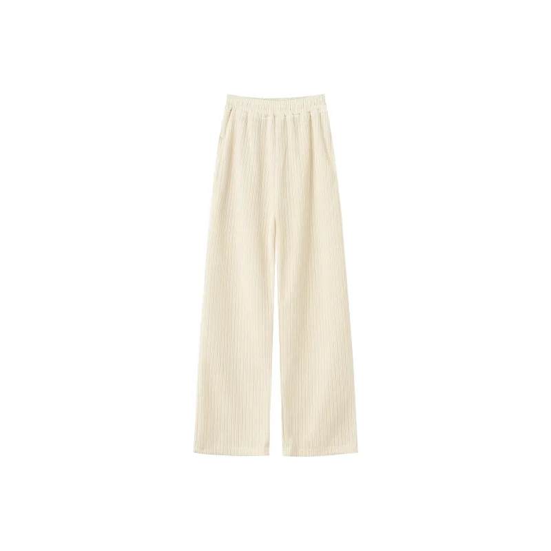 XUANSHU Casual Pants Women's Apricot-5