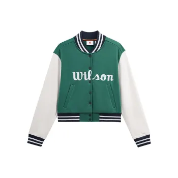 Wilson HUDSON VARSITY Baseball Jacket Women's Field Green