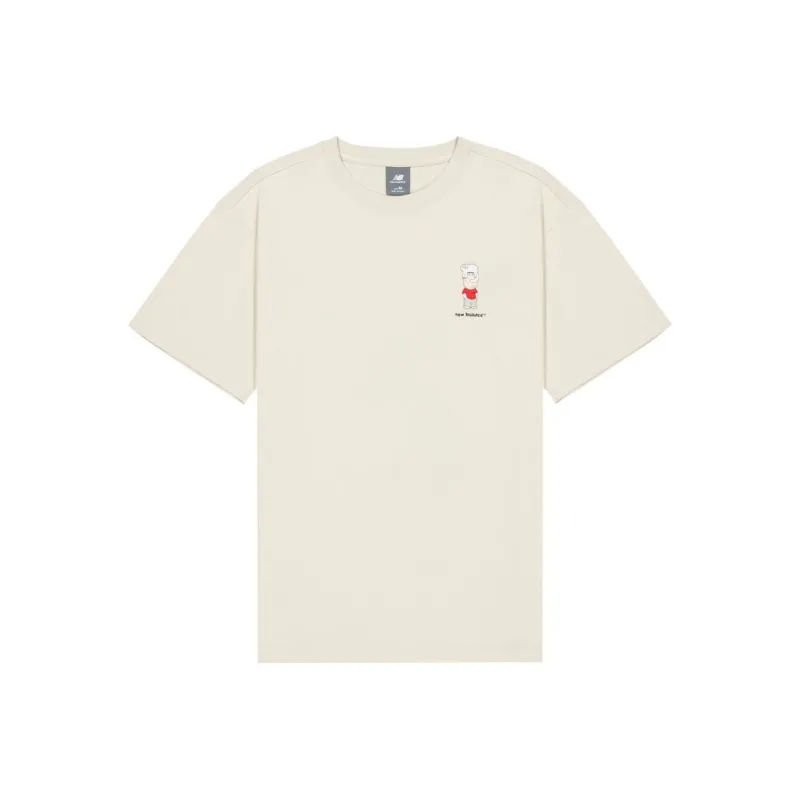 New Balance T Shirt Unisex Greige-0