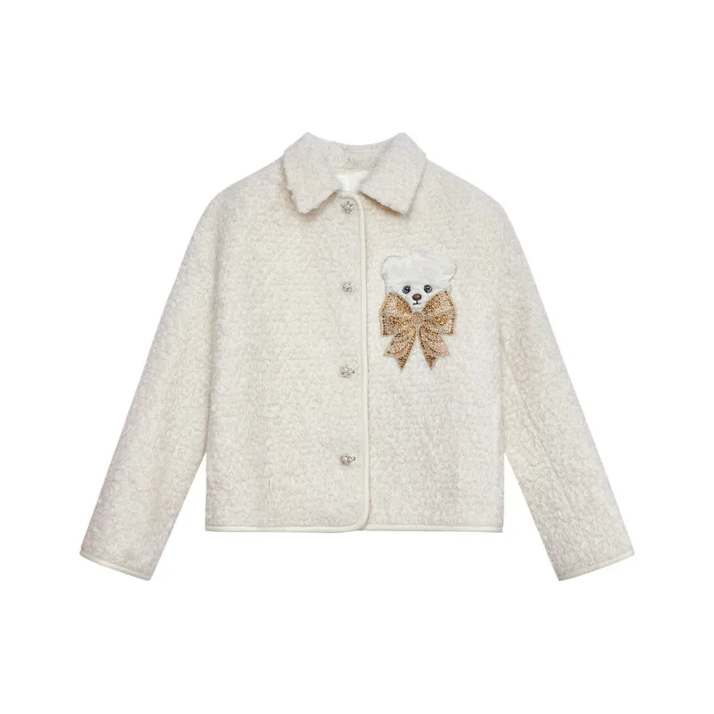 TCH Cropped Coats Women's Beige-0