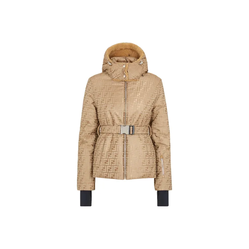 FENDI Ski Belted Monogrammed Jacket-0