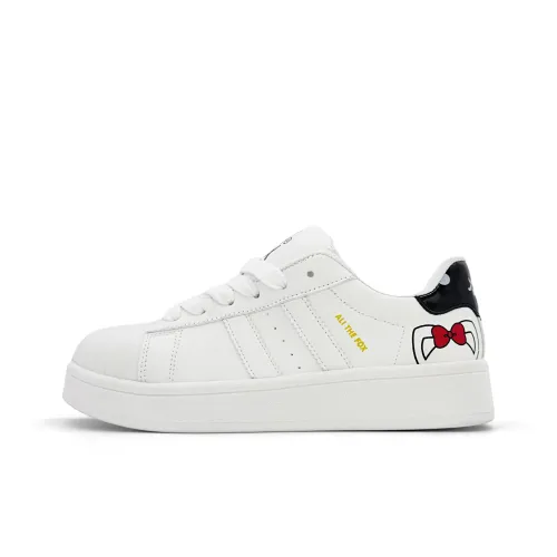 ALI THE FOX Skateboard Shoes Women's Low Top White
