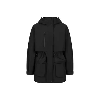 JZ. ANNAKRO Trench Coat Women's Plain Black