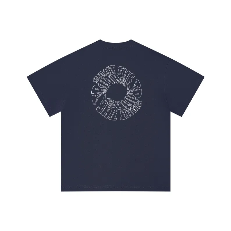 MIANDEMEIXUE Loose Fit Casual Inner Short Sleeved T Shirt Unisex Solid Color-70