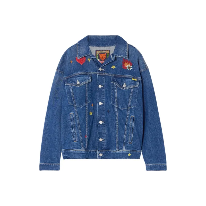 MOTHER Denim Jacket Women's Blue-0