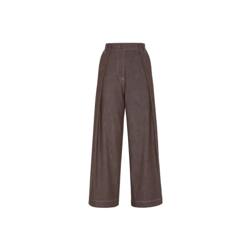 Brunello Cucinelli Pleated Wide Leg Pants