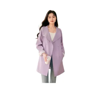 Like The Age Of Water Trench Coat Women's Purple