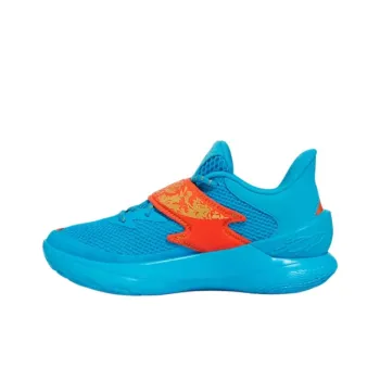 Under Armour Anti Kick And Abrasion Resistant Low Top Children's Basketball Shoes Blue Teenagers