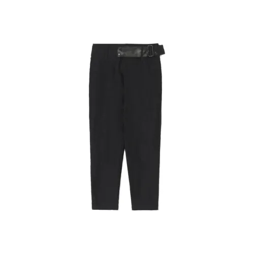 Yohji Yamamoto Belted Tapered Trousers
