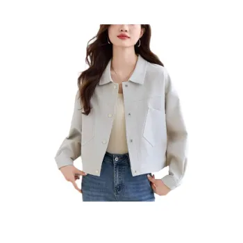 Korean Style Cropped Coat Women's