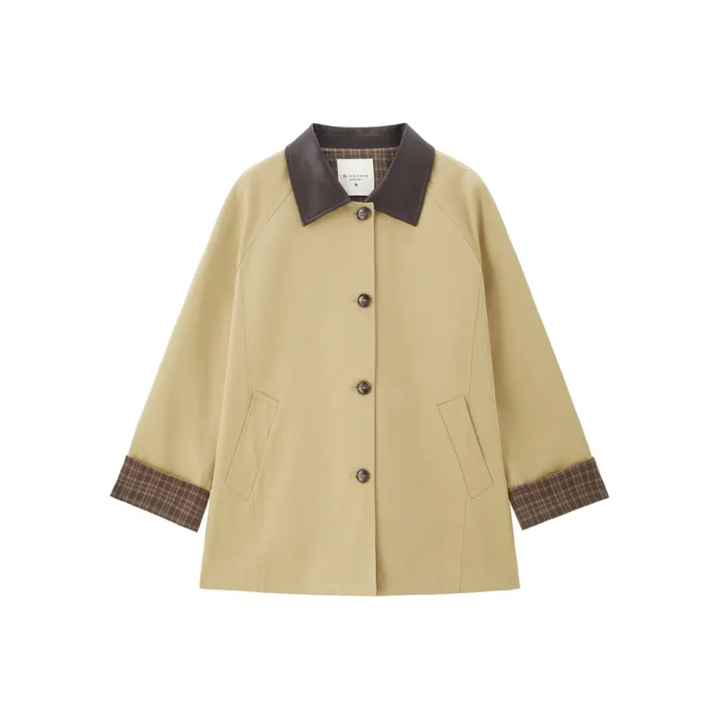 UNIQLO Trench Coat Women's Khaki-0