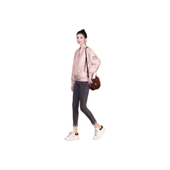 Mo Han Yi Mei Baseball Jacket Women's Pink