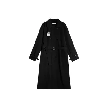 GULIANFEI Trench Coat Women's Black