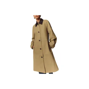 REFORMATION Leather Jacket Women's Oat Sorrow