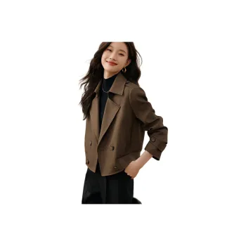 Mo Han Yi Mei Trench Coat Women's Khaki Brown
