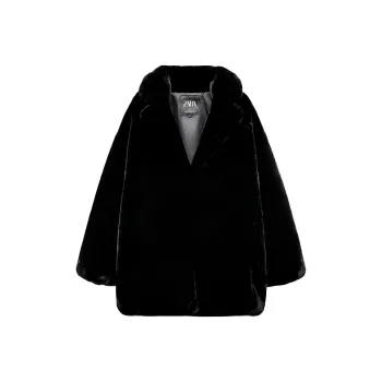 ZARA Coats Women's Black