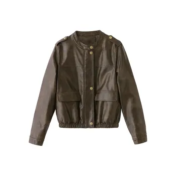 Yi Mengyuan Leather Jacket Women's