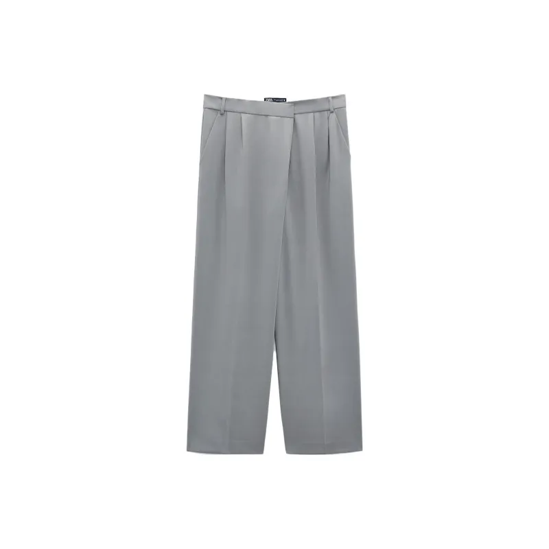 ZARA Casual Pants Women's Brown/Dark Taupe-0