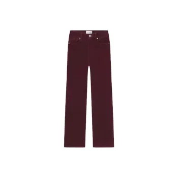 FRAME Straight Leg Corduroy Trousers
