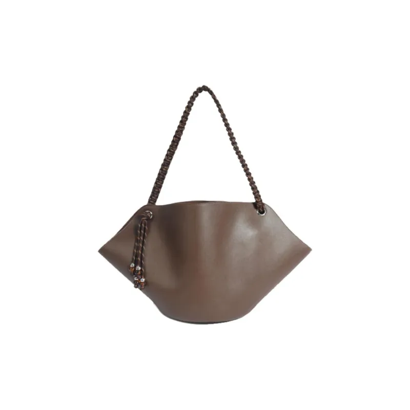 Bullrun Cow Leather Shoulder Bag Small Size Large Size Women's Brown, Coffee, Black, Red-7