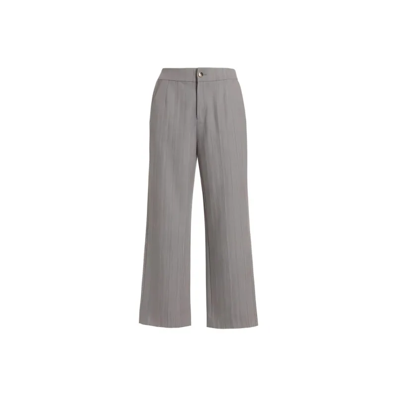 QIAOWANNI Casual Pants Women's Wood Color Human Pattern-0