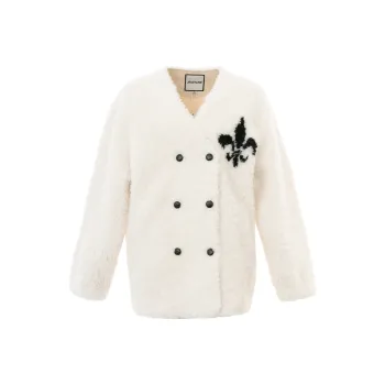 JESSYLINE Velvet feel Coat Women's Ecru