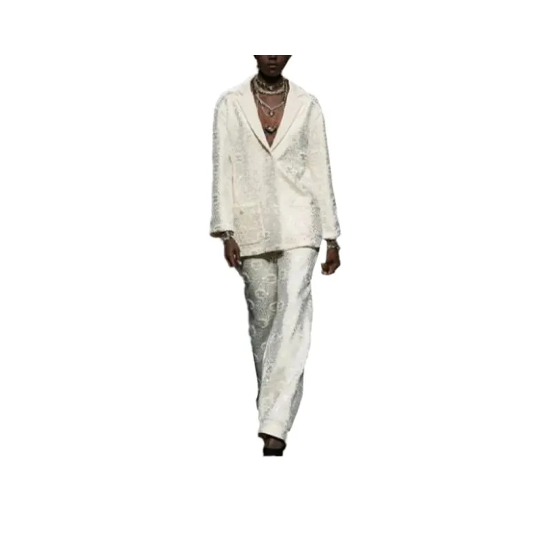 CHANEL Casual Pants Women's White-0