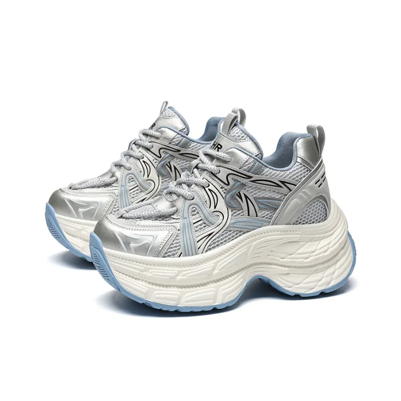 ZHR Serpent Cushioning, Breathable, Supportive, Lightweight Low Top Chunky Sneakers Women's-6