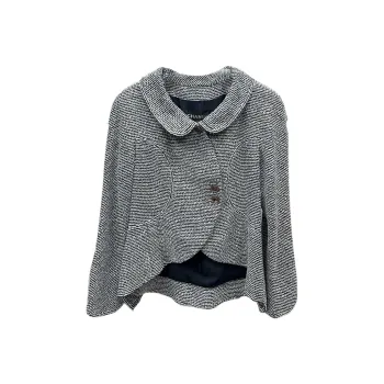 CHANEL 20 Early Spring Show Style Business Suits Coats Women's Gray