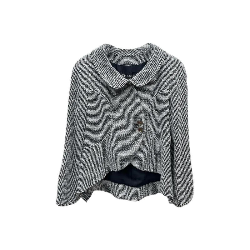 CHANEL 20 Early Spring Show Style Business Suits Coats Women's Gray-0