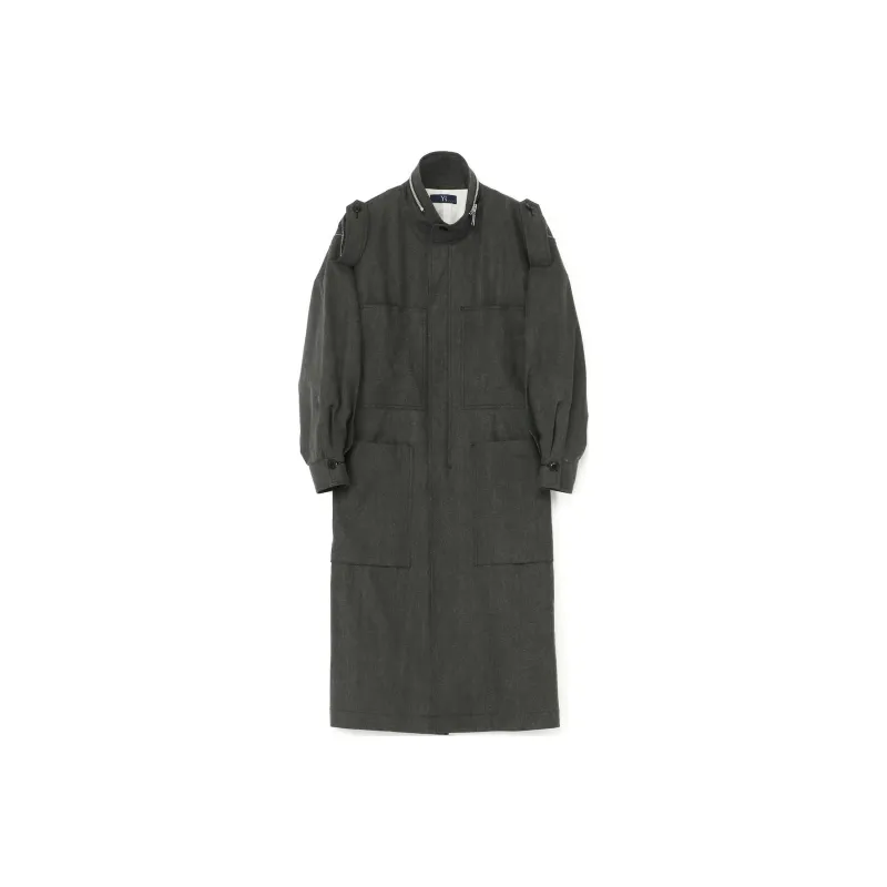 Yohji Yamamoto Trench Coat Women's Black-0