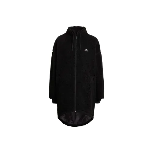 Adidas Velvet-feel Coat Women's Black