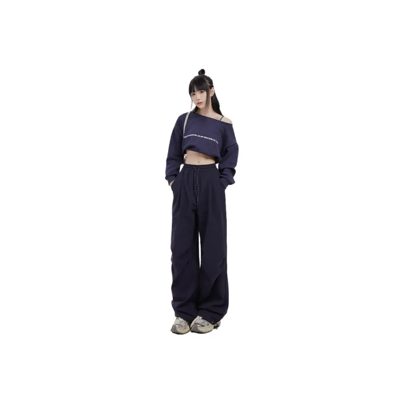 OROI Casual Pants Women's Navy Blue-0