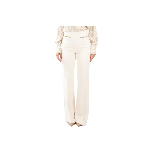 Elisabetta Franchi Chain-embellished Crepe Palazzo Pants