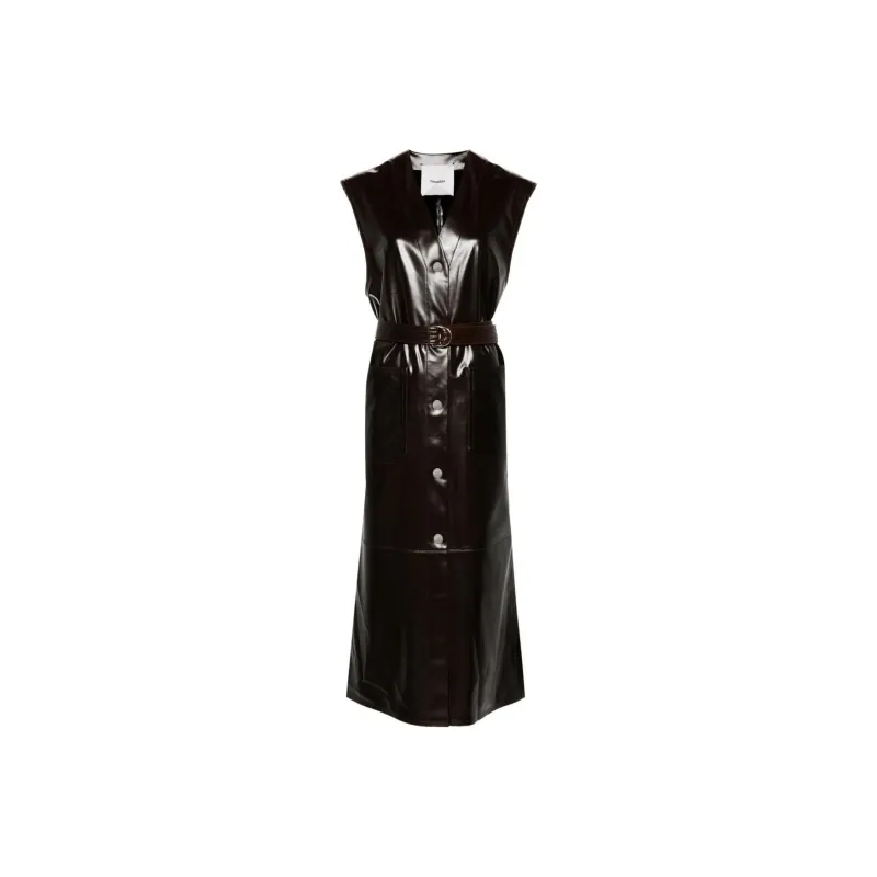 NANUSHKA FW24 Leather Jacket Women's Brown-0