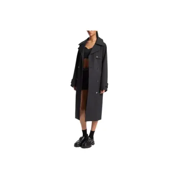 MICHAEL KORS Stretch Wool Blend Trench Coat