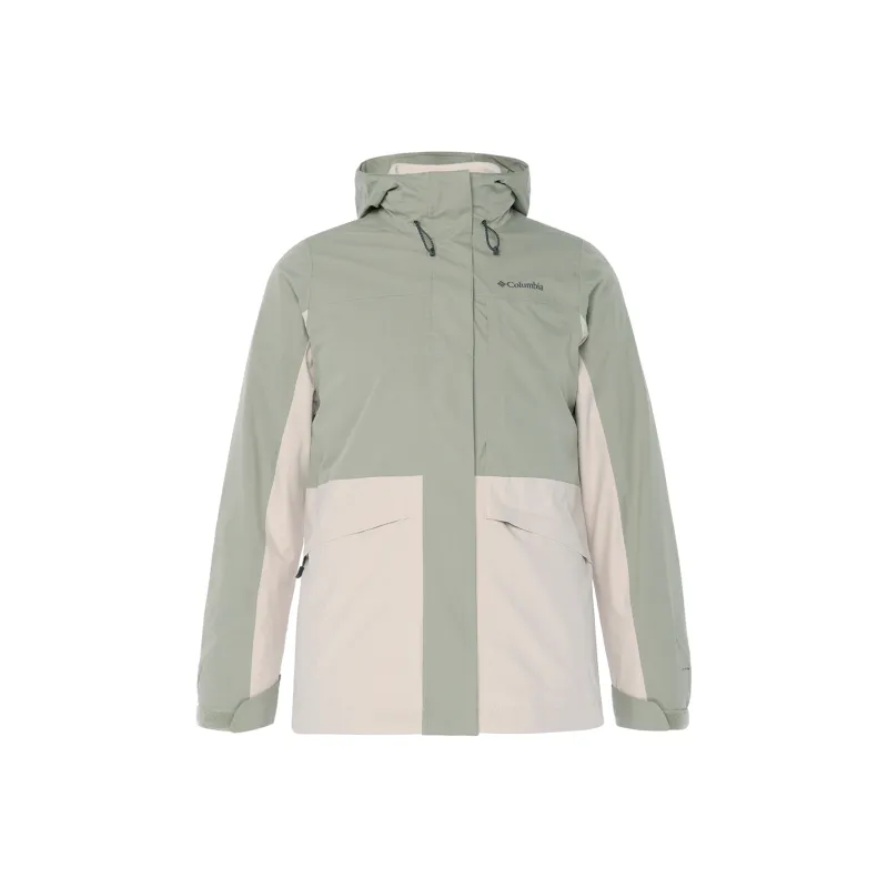 Columbia 2024 Fall Waterproof Thermal Windproof Breathable Windbreaker Jacket Women's Green-0