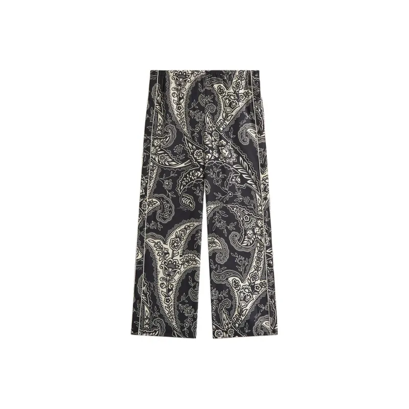 KITH Women's 2024 Summer Collection SS24 Paisley Tearaway Pant Casual Pants Women's Black-0