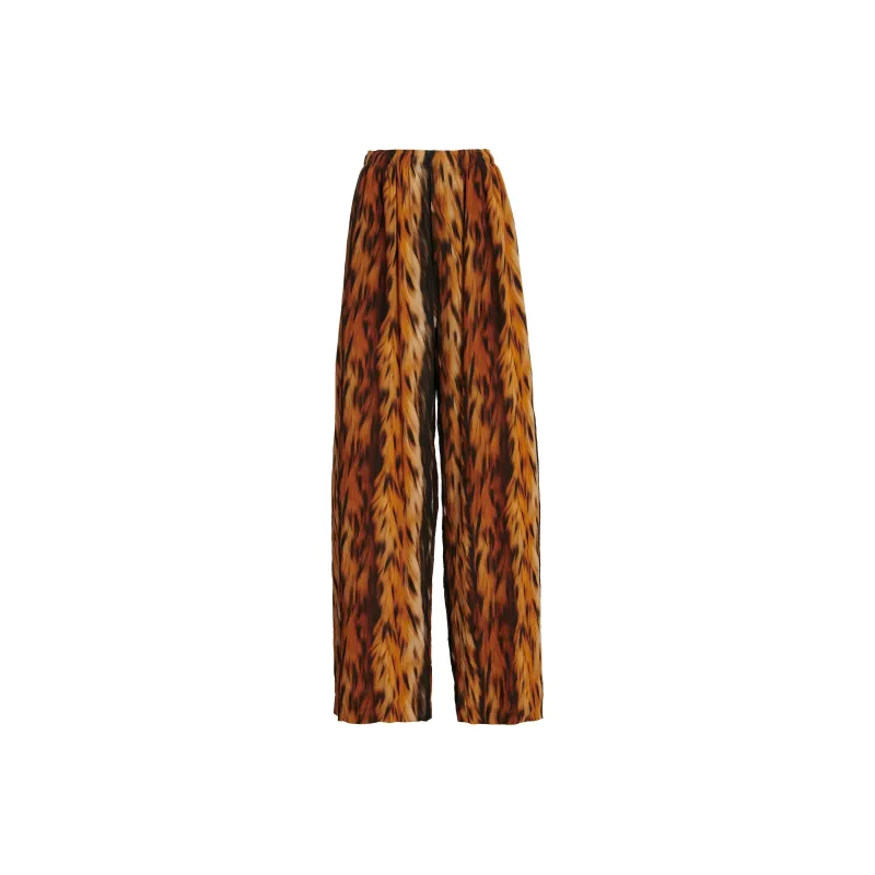 Balenciaga Fur Print Straight Leg Pants-0