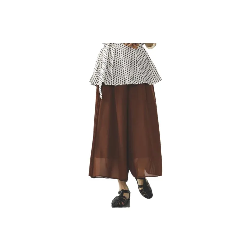 Beams Casual Pants Women's Dark Brown-0