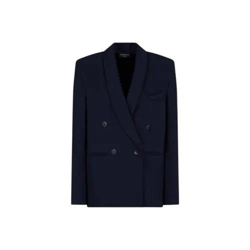 EMPORIO ARMANI Icon Compact Piqué Double breasted Blazer